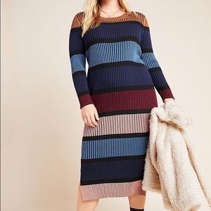 Anthropologie Dolan Lorna Ribbed Sweater Dress